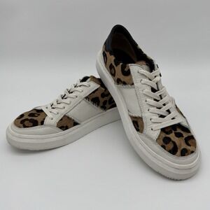 UGG Cream and Black Leopard Sneakers